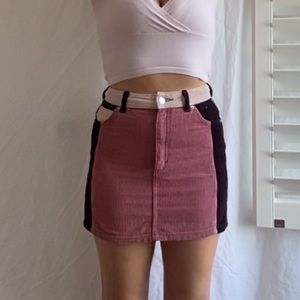 Corduroy Mini Skirt